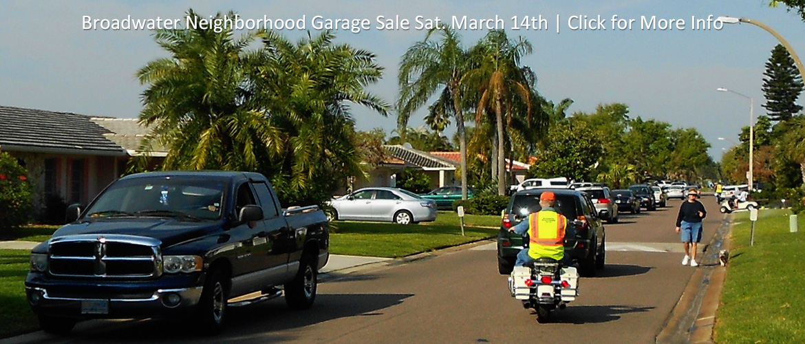 Broadwater Neighborhood Garage Sale Sat. March 14th